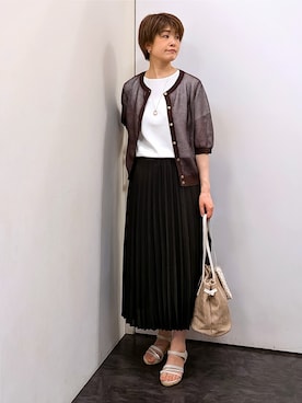 「grove（グローブ）のアイテム」を使った、satoponさん（レディース・166cm）の夏コーディネート