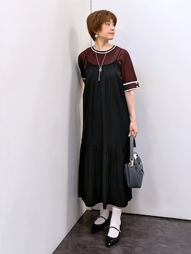 「grove（グローブ）のアイテム」を使った、やまちゃんさん（レディース・166cm）の夏コーディネート