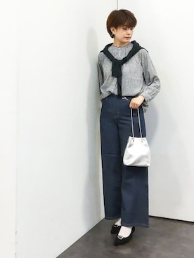「SOMETHING（サムシング）のアイテム」を使った、satoponさん（レディース・166cm）の秋コーディネート