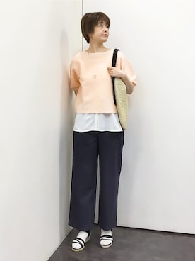「Sunauna（スーナウーナ）のアイテム」を使った、satoponさん（レディース・166cm）の春コーディネート