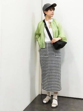 「Lee（リー）のアイテム（ショルダーバッグ）」を使った、satoponさん（レディース・166cm）の春コーディネート