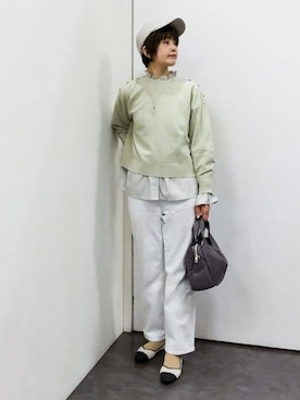 「grove（グローブ）のアイテム（帽子）」を使った、satoponさん（レディース・166cm）の冬コーディネート