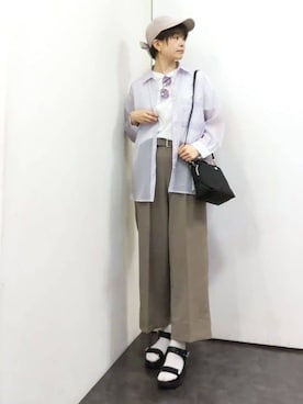 「Lee（リー）のアイテム（バッグ）」を使った、satoponさん（レディース・166cm）の春コーディネート