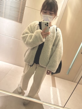 「WEGO（ウィゴー）のアイテム（ブルゾン）」を使った、ねこさん（レディース・149cm）の冬コーディネート