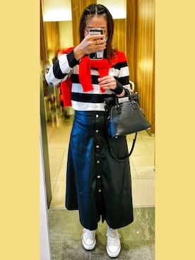 R_RIEさん（レディース・160cm）の秋コーディネート