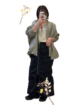 「e.m.（イーエム）のアイテム（アクセサリー）」を使った、R_RIEさん（レディース・160cm）の冬コーディネート