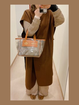 R_RIEさん（レディース・160cm）の秋コーディネート