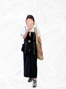 「MAISON SPECIAL（メゾンスペシャル）のアイテム（シャツ/ブラウス）」を使った、R_RIEさん（レディース・160cm）の夏コーディネート