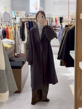 「アイテム（その他アウター）」を使った、mino_lepsimさん（レディース・164cm）の秋コーディネート