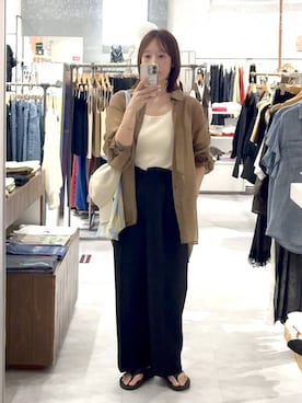 「LEPSIM（レプシィム）のアイテム（トートバッグ）」を使った、mino_lepsimさん（レディース・164cm）の夏コーディネート