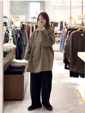 「アイテム（ママ＆ベビー）」を使った、mino_lepsimさん（レディース・164cm）の冬コーディネート