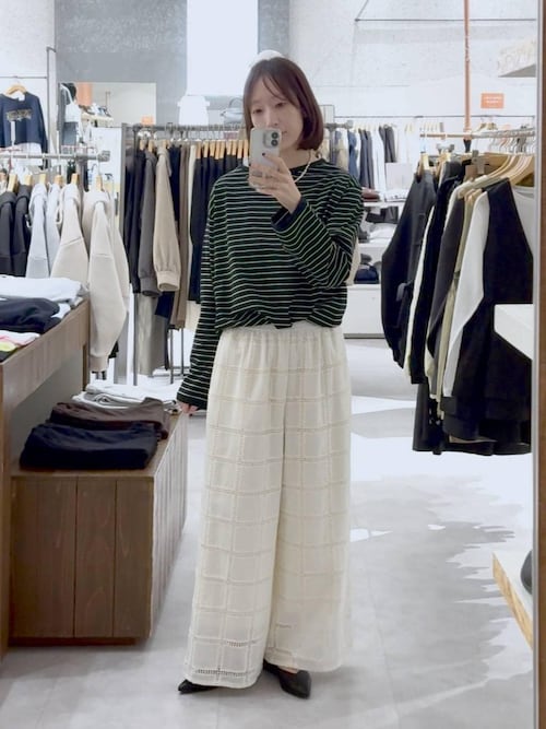 レプシィム　みわたら ボーダーカットソー　2枚セット レプシィムLEPSIMボーダーカットソー 5分袖 Tシャツ コットン - メルカリ