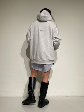 「ハンチング」｜「アイテム（キャップ）」を使った、ayanaさん（レディース・158cm）の秋コーディネート