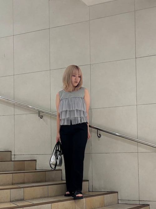 『セットアップ対応』 センタープレスストレートパンツ