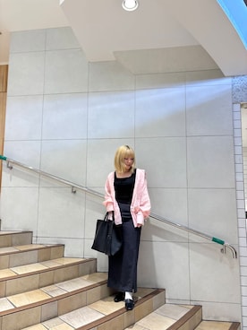 「SENSE OF PLACE by URBAN RESEARCH（センスオブプレイスバイアーバンリサーチ）の『UR TECH DRYLUXE』リネンライクスリットタイトスカート（スカート）」を使った、あんりさん（レディース・155cm）の春コーディネート