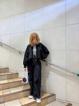 「SENSE OF PLACE by URBAN RESEARCH（センスオブプレイスバイアーバンリサーチ）のアイテム（ブルゾン）」を使った、あんりさん（レディース・155cm）の冬コーディネート