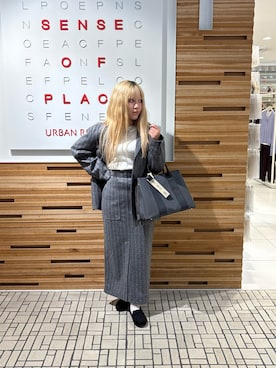 「イチ推しジャケットスタイル」｜「アイテム（トートバッグ）」を使った、あんりさん（レディース・155cm）の秋コーディネート