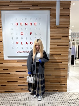 「アイテム（テーラードジャケット、その他）」を使った、あんりさん（レディース・155cm）の秋コーディネート