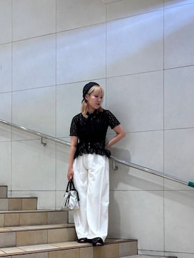 「柄物」｜あんりさん（レディース・155cm）の夏コーディネート