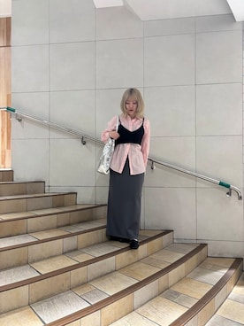 「SENSE OF PLACE by URBAN RESEARCH（センスオブプレイスバイアーバンリサーチ）のアイテム（トートバッグ）」を使った、あんりさん（レディース・155cm）の春コーディネート