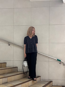 「ここでしか手に入らない別注アイテム」｜あんりさん（レディース・155cm）の夏コーディネート