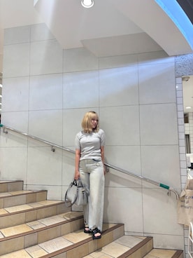 「柄物」｜あんりさん（レディース・155cm）の夏コーディネート