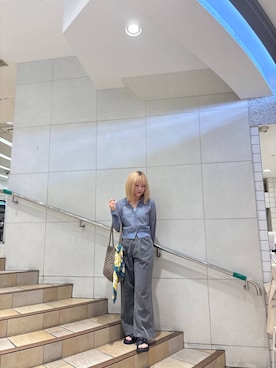 「柄物」｜あんりさん（レディース・155cm）の夏コーディネート