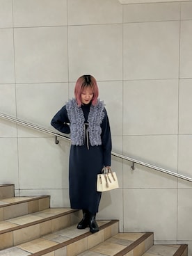 「チュールワンピ」｜あんりさん（レディース・155cm）の秋コーディネート