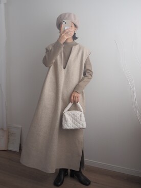 「rps（アールピーエス）のアイテム（ハンチング/ベレー帽）」を使った、❁ a i  ❁さん（レディース・158cm）の冬コーディネート