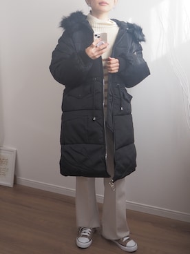 「deux amour（ドゥーザムール）のアイテム（ジャケット/アウター）」を使った、❁ a i  ❁さん（レディース・158cm）の冬コーディネート