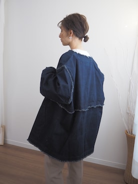 「Honeys（ハニーズ）のアイテム（スラックス）」を使った、❁ a i  ❁さん（レディース・158cm）の冬コーディネート