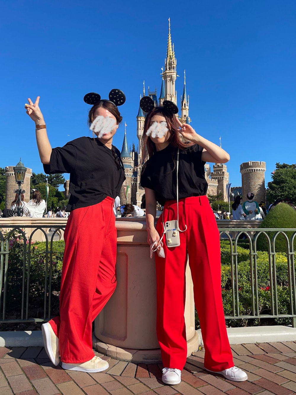 着画☆確認用☆ハンドメイド ミッキーマウスコーデ パンツ ❁ a i ❁｜moment+のスラックスを使ったコーディネート - WEAR