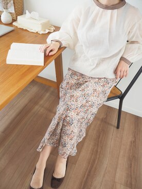 「Per sist ence（パーシエンス）のアイテム（スカート）」を使った、❁ a i  ❁さん（レディース・158cm）の秋コーディネート