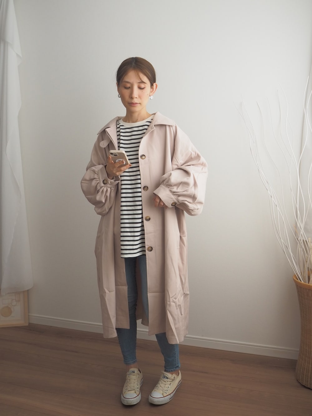 ECRIRE 【陽コラボ】オーバーサイズステンカラーコート ECRIRE（エクリール）の「【陽コラボ】オーバーサイズステン