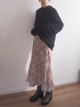 「ABITOKYO（アビトーキョー）のアイテム（ジャケット/アウター）」を使った、❁ a i  ❁さん（レディース・158cm）の冬コーディネート