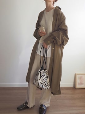 「BONbazaar（ボンバザール）のアイテム（その他アウター）」を使った、❁ a i  ❁さん（レディース・158cm）の秋コーディネート