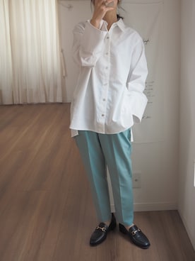 「Honeys（ハニーズ）のアイテム（ローファー）」を使った、❁ a i  ❁さん（レディース・158cm）の春コーディネート