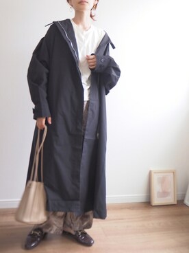 「おとなコーデ」｜「アイテム（トレンチコート）」を使った、❁ a i  ❁さん（レディース・158cm）の秋コーディネート