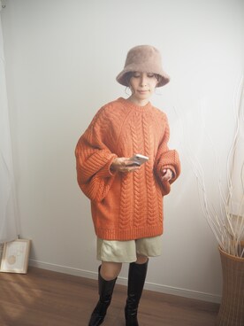 「ACYM（アシーム）のアイテム」を使った、❁ a i  ❁さん（レディース・158cm）の秋コーディネート