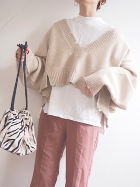 「coen by SIZU（コーエンバイシズ）のアイテム」を使った、❁ a i  ❁さん（レディース・158cm）の秋コーディネート