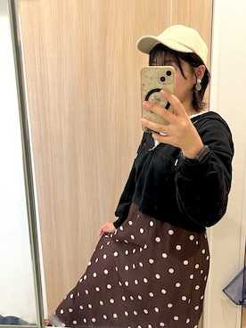 「しまむら（シマムラ）のアイテム（ワンピース/ドレス）」を使った、ゆうかさん（レディース・163cm）の秋コーディネート