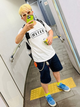 「XLARGE（エクストララージ）のアイテム」を使った、Yuji エストレーラ柔術ジム 二日市さん（メンズ・165cm）の夏コーディネート