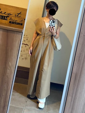 「バレエシューズ」｜ゆんさん（レディース・153cm）の夏コーディネート