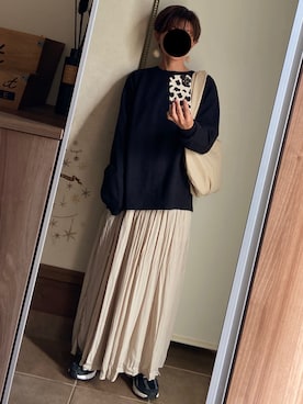 「しまむら（シマムラ）のアイテム（ショルダーバッグ）」を使った、ゆんさん（レディース・153cm）の秋コーディネート