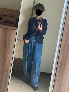 「アイテム（バレエシューズ）」を使った、ゆんさん（レディース・153cm）の秋コーディネート