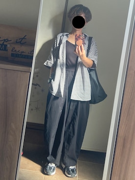 「しまむら（シマムラ）のアイテム（シャツ/ブラウス）」を使った、ゆんさん（レディース・153cm）の秋コーディネート