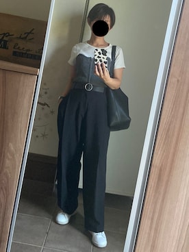 「アイテム（チューブトップ）」を使った、ゆんさん（レディース・153cm）の夏コーディネート