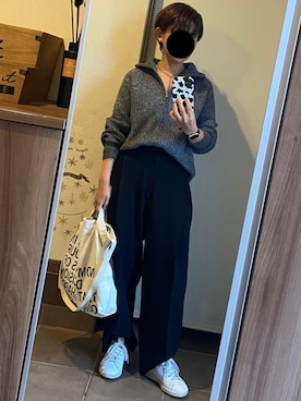 「アイテム（クラッチバッグ）」を使った、ゆんさん（レディース・153cm）の秋コーディネート