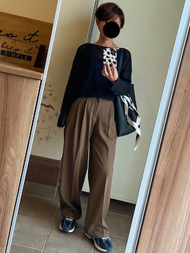 「アイテム（財布/小物）」を使った、ゆんさん（レディース・153cm）の秋コーディネート