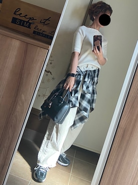 「Bonjour Sagan（ボンジュールサガン）のアイテム」を使った、ゆんさん（レディース・153cm）の春コーディネート